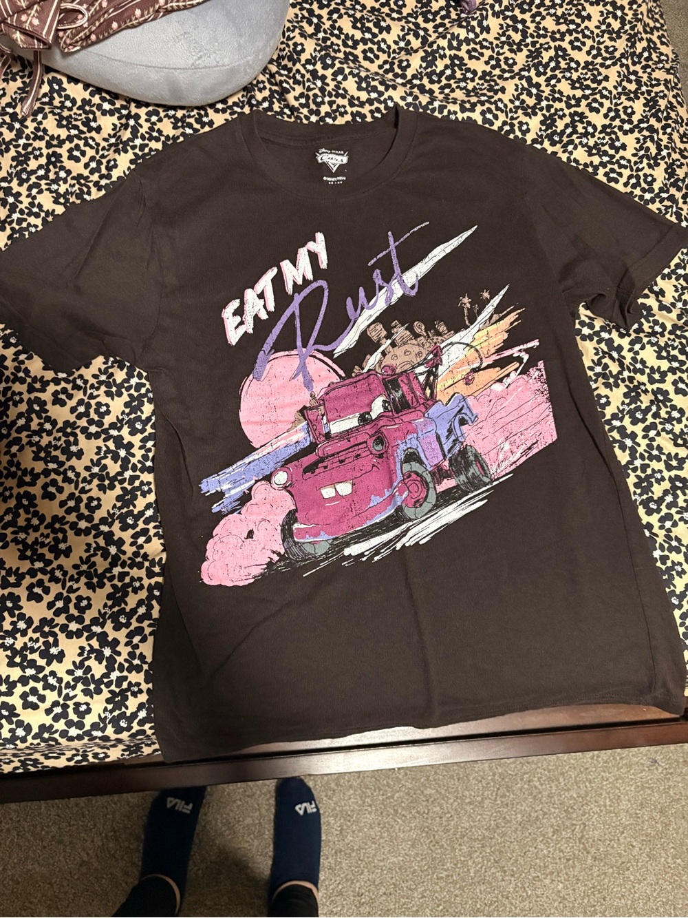 Eat My Rust Graphic Tee - Pink/Black